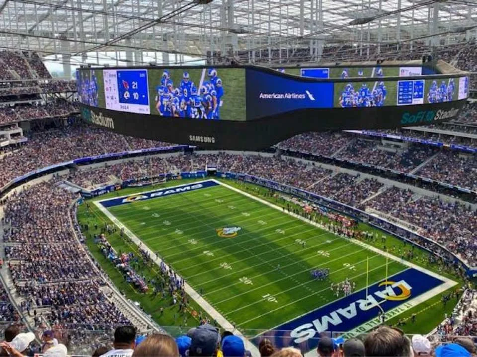 Los Angeles Rams football game ticket at SoFi Stadium