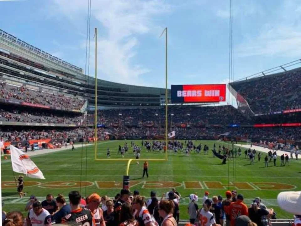 Chicago Bears football game ticket at Soldier Field
