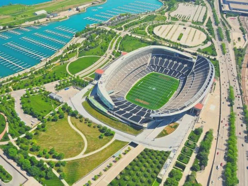 Chicago Bears football game ticket at Soldier Field