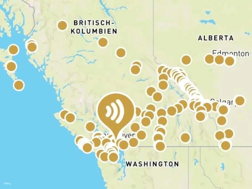 Self-guided tour of Western Canada with GPS audio guide