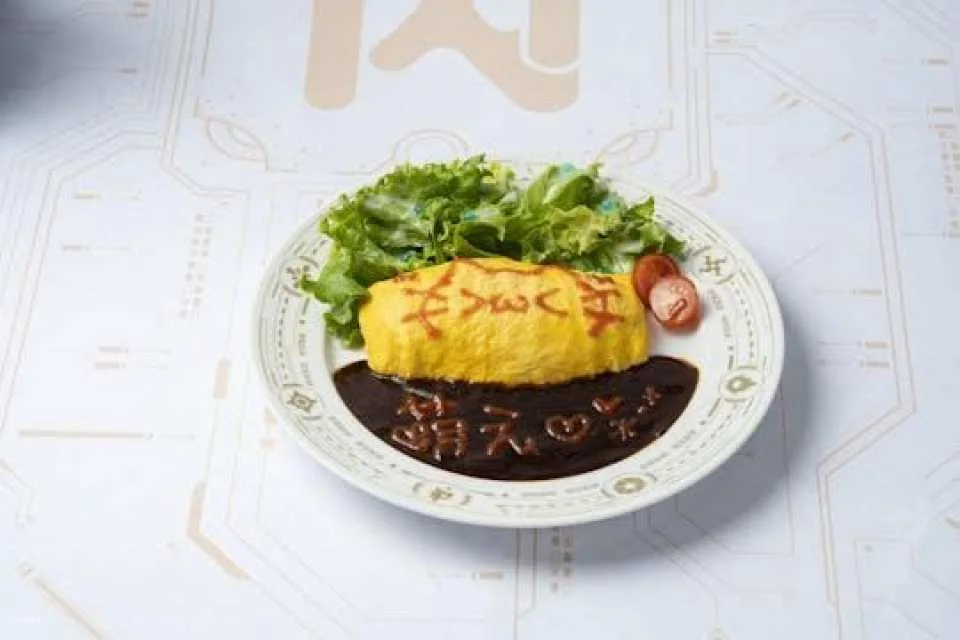 Drawing Omelette Rice Experience at Akihabara Maid Café