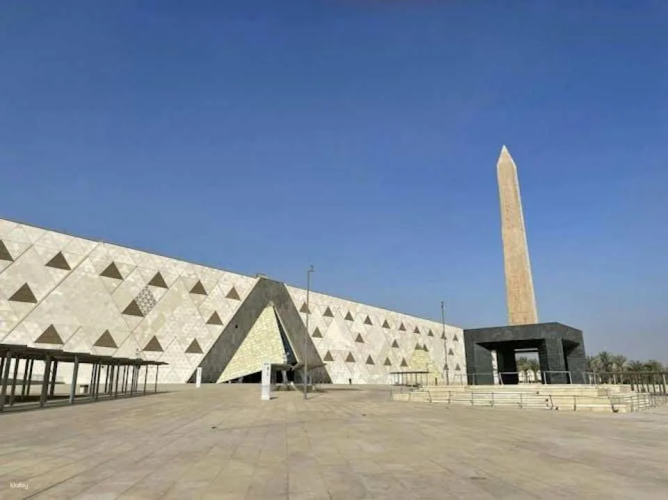 Grand Egyptian Museum and Giza Pyramids by plane from Sharm