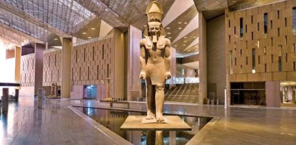 The Grand Egyptian Museum and Giza Pyramids with flights from Hurghada