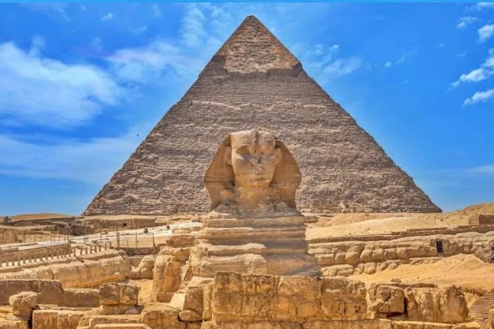 The Grand Egyptian Museum and Giza Pyramids with flights from Hurghada