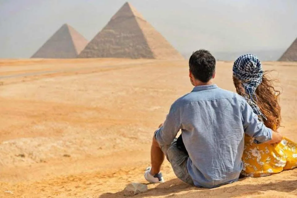 The Grand Egyptian Museum and Giza Pyramids with flights from Hurghada