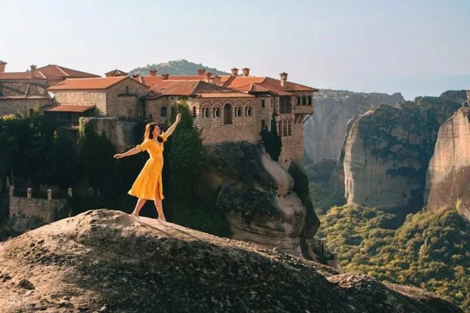 Meteora highlights and Hermit caves tour by train from Kalabaka