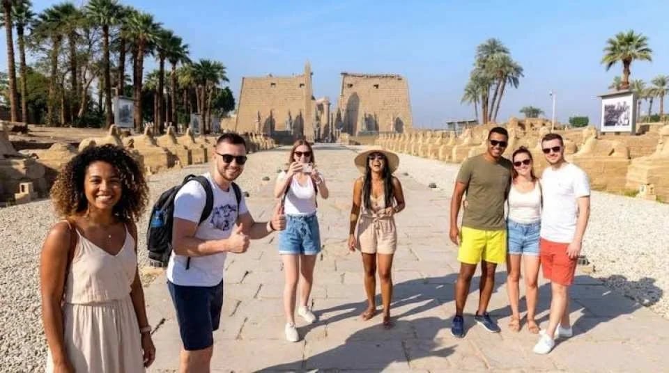 Kings Valley, Nobles, Felucca, Luxor and Habu Temples from Marsa Alam