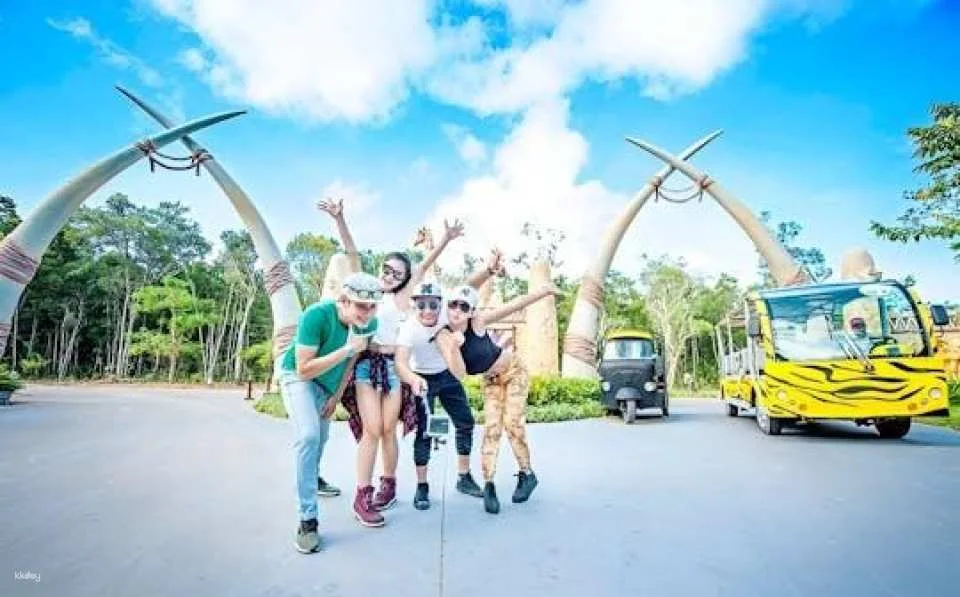 Entry to Vietnam's semi-wildlife park with safari experience