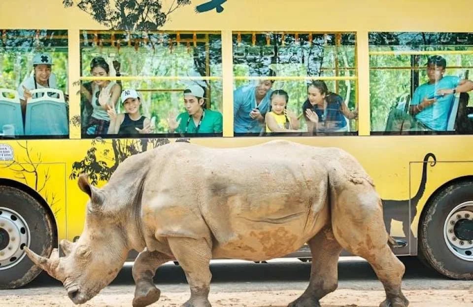 Entry to Vietnam's semi-wildlife park with safari experience