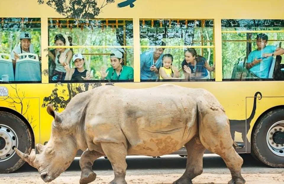 Entry to Vietnam's semi-wildlife park with safari experience
