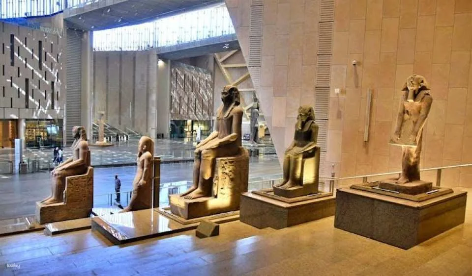 New Grand Museum, Giza Pyramids and Great Sphinx by Road from Hurghada