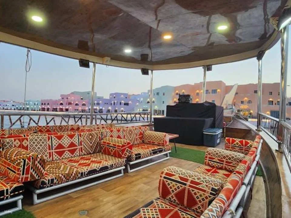 Doha sightseeing cruise onboard an Arabic dhow boat