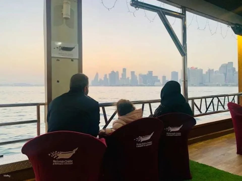 Doha sightseeing cruise onboard an Arabic dhow boat