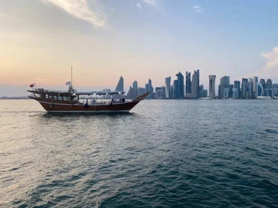 Doha sightseeing cruise onboard an Arabic dhow boat