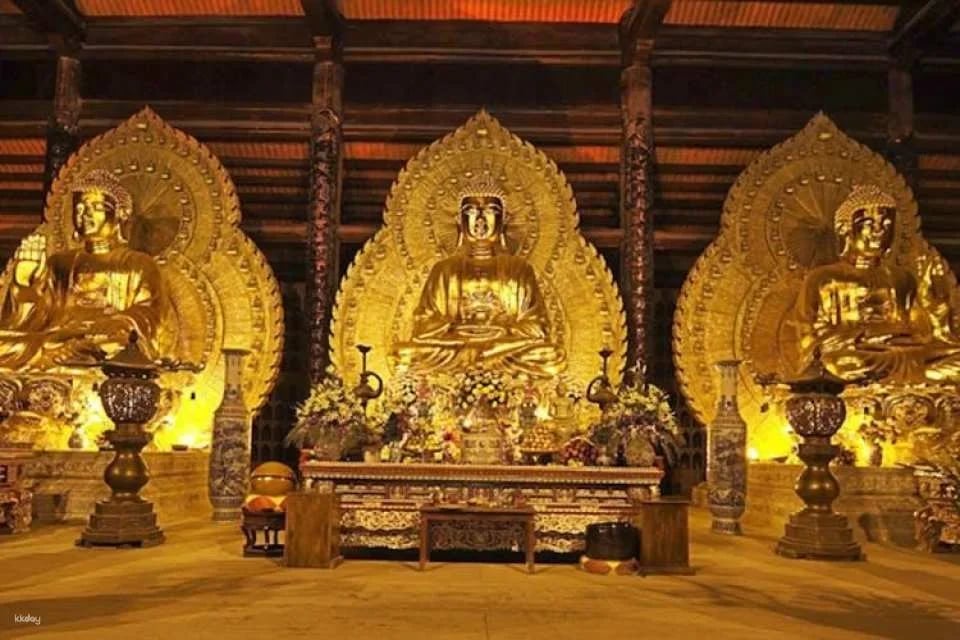 Bai Dinh Pagoda and Trang An Guided Tour with Buffet Lunch