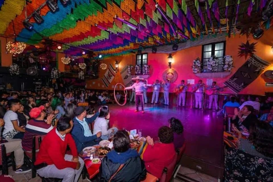Mexico City night tour with taqueria visit and mariachi performance