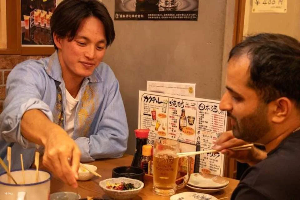 Guided Bar Hopping Night Tour in Ueno with Food and Drinks