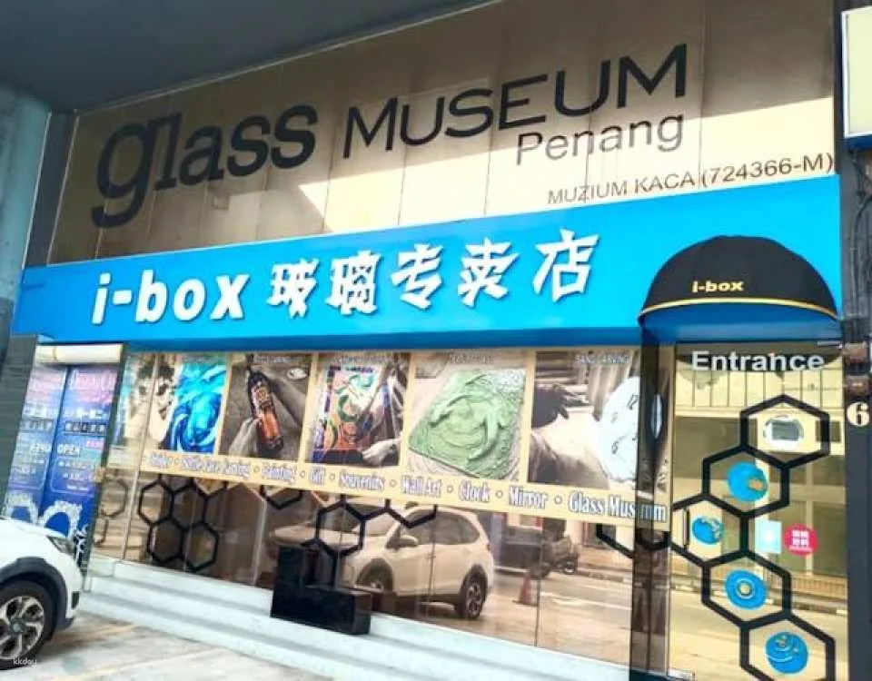 Entrance ticket to Penang Glass Museum with souvenir