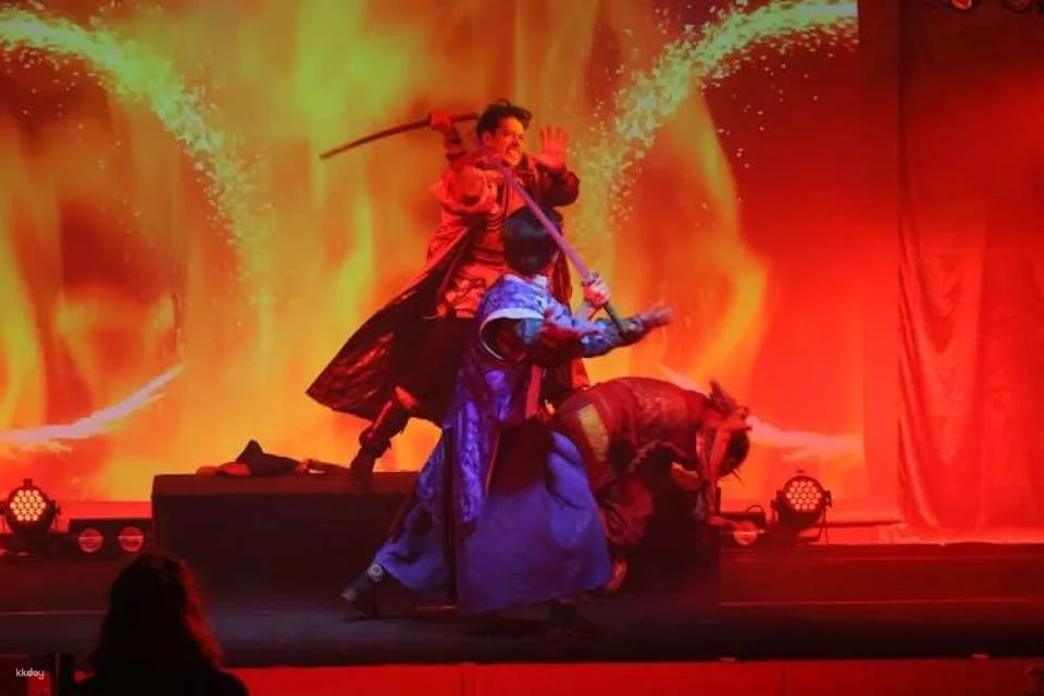 Japanese Show with Sword Fighting, Action and Dance