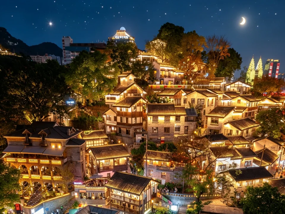 Chongqing Two Rivers and Four Banks Immersive Night Tour: Two Rivers Cruise + Xiahaoli + Night View by Car + Door-to-Door Pickup and Drop-off