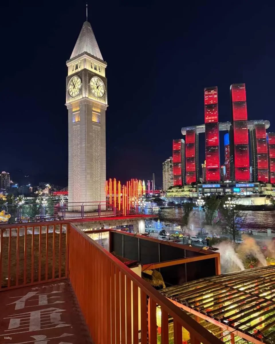 Chongqing Two Rivers and Four Banks Immersive Night Tour: Two Rivers Cruise + Xiahaoli + Night View by Car + Door-to-Door Pickup and Drop-off