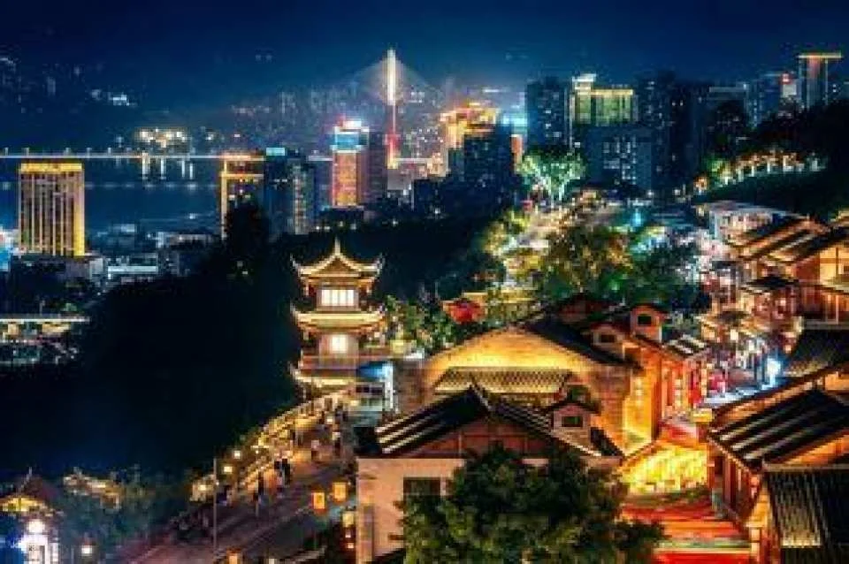 Chongqing Two Rivers and Four Banks Immersive Night Tour: Two Rivers Cruise + Xiahaoli + Night View by Car + Door-to-Door Pickup and Drop-off