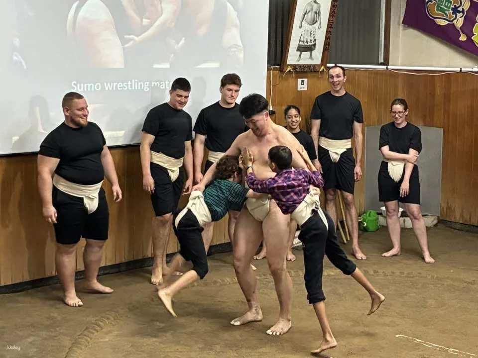 Tokyo Sumo Room Experience: Retired wrestler performances and interactive experiences (optional all-you-can-eat sumo hot pot).