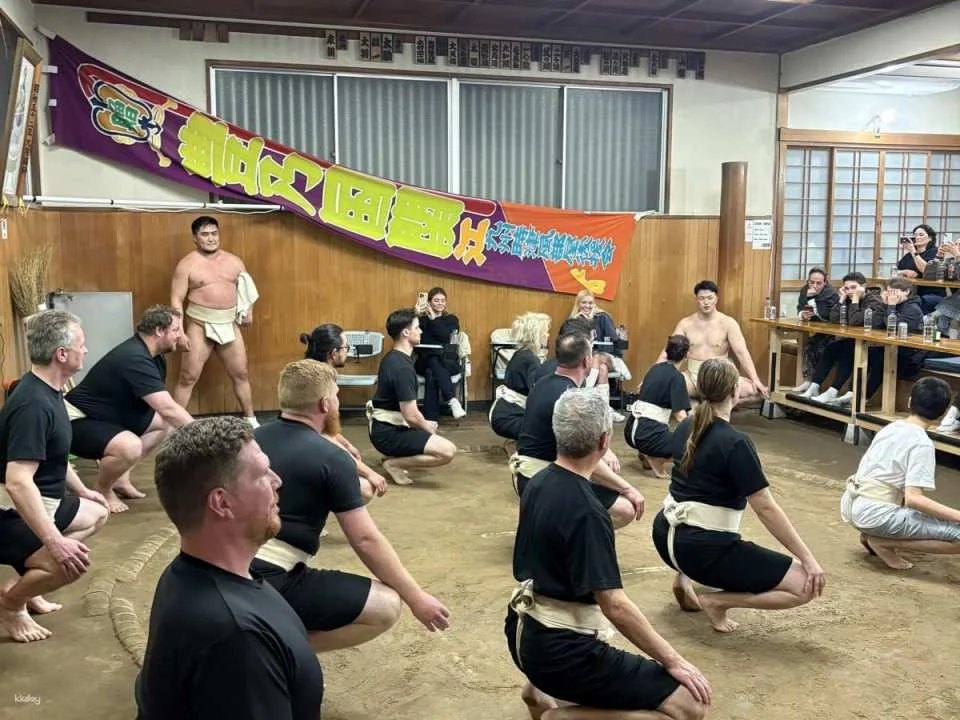 Tokyo Sumo Room Experience: Retired wrestler performances and interactive experiences (optional all-you-can-eat sumo hot pot).