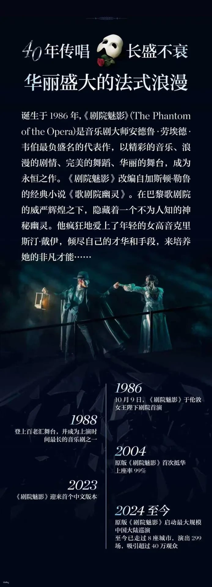 Tickets for "The Phantom of the Opera" at the Shanghai Grand Theatre (English Original Musical - 40th Anniversary Shanghai Farewell Season) (China)