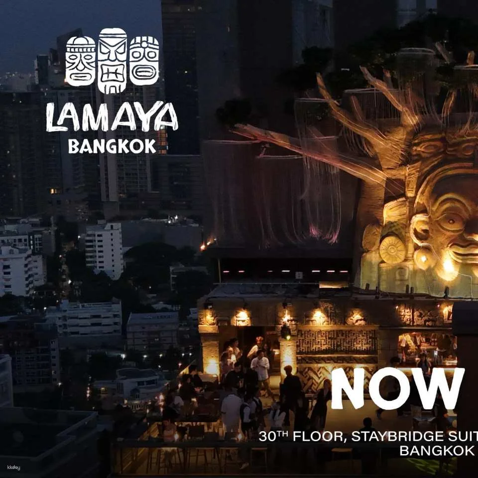 Lamaya Bangkok's Rooftop Fire show & Lighting show | Thailand