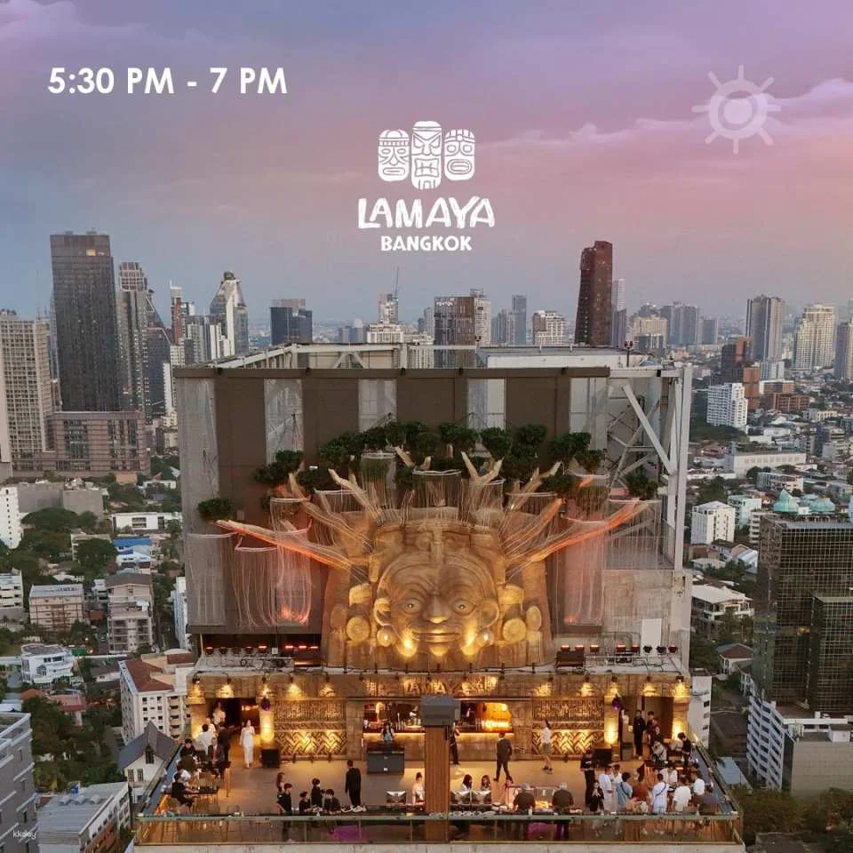 Lamaya Bangkok's Rooftop Fire show & Lighting show | Thailand