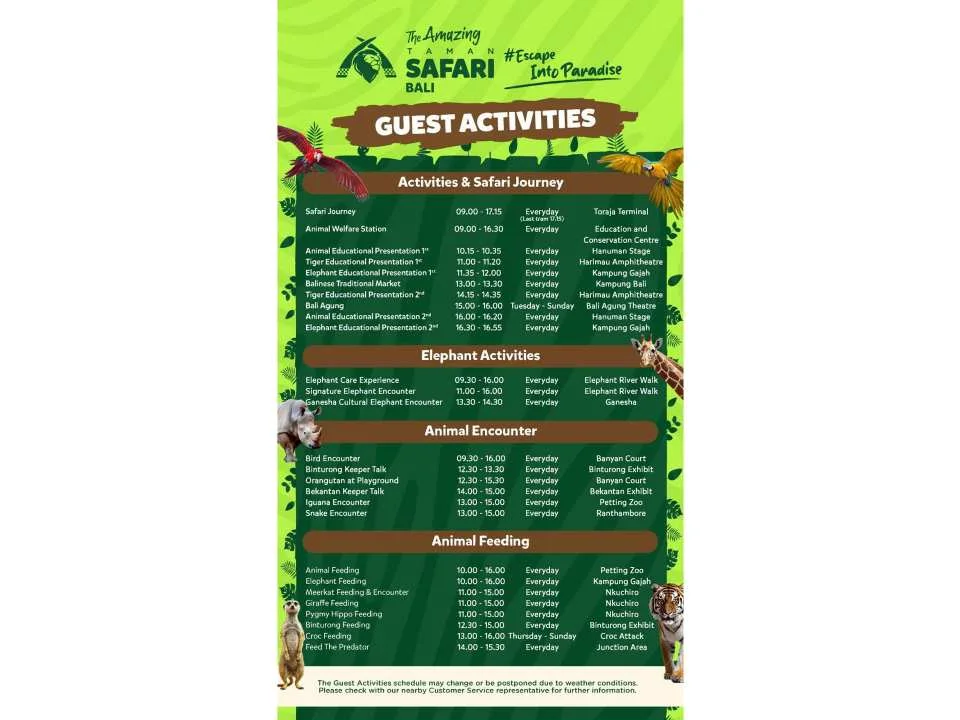 Jungle Vibe & Wildlife Drive: Bali Safari Day Experience