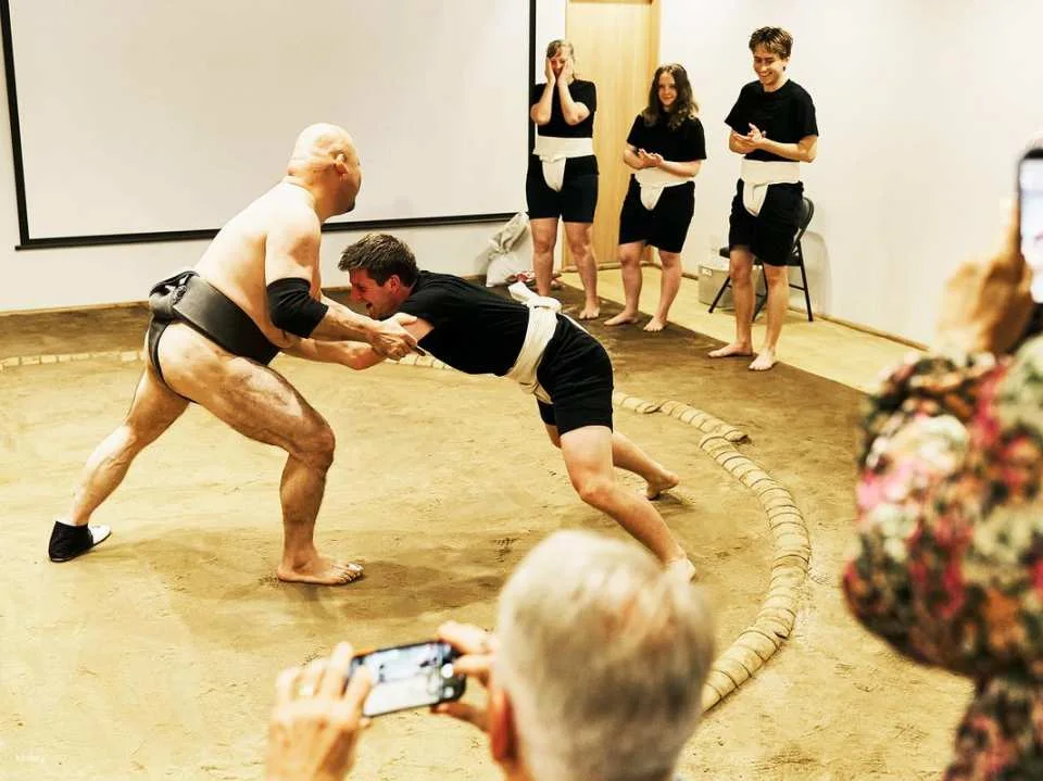 Osaka Sumo Performance & Dohyo Experience | Watch Retired Wrestlers Compete & Challenge Them on Stage