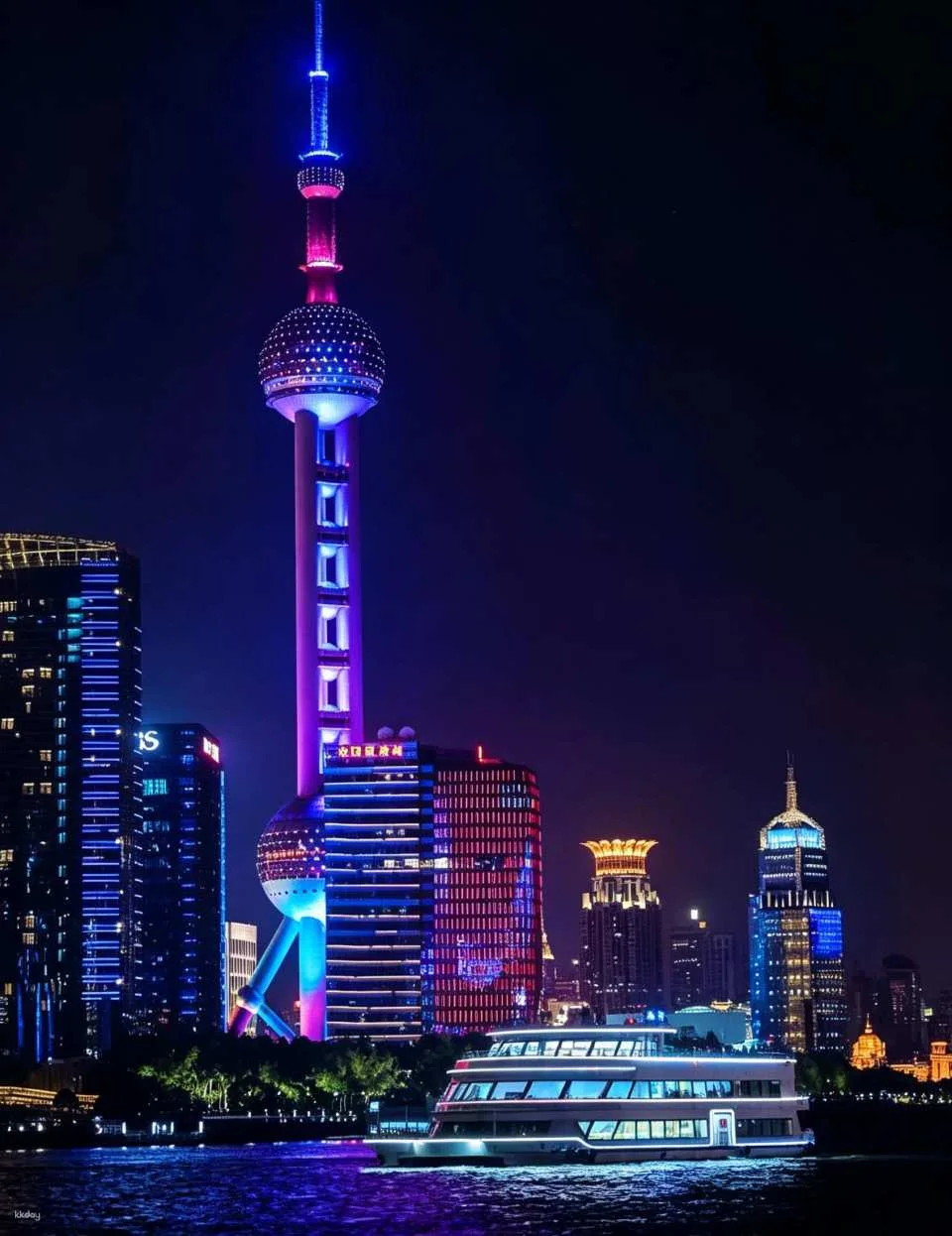 Shanghai Huangpu River Night Cruise | 5 Ways to Experience (Optional Cruise + Buffet / Yu Garden / Magnolia Observation Deck / 80-min Foot Massage)