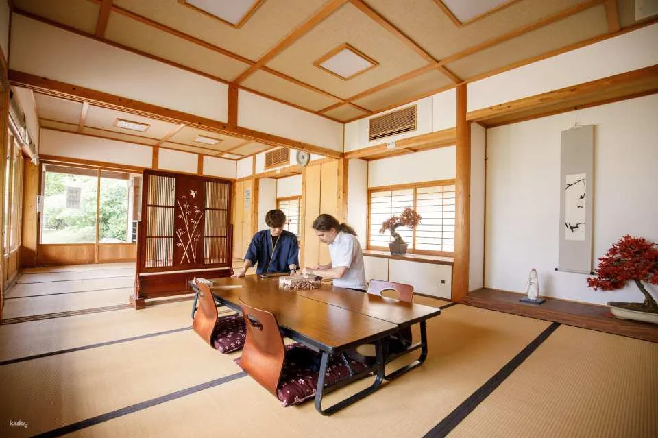 Osaka Machiya-Style Japanese Room Chopstick Making Experience: Engraving Service, Paulownia Box, and Furoshiki