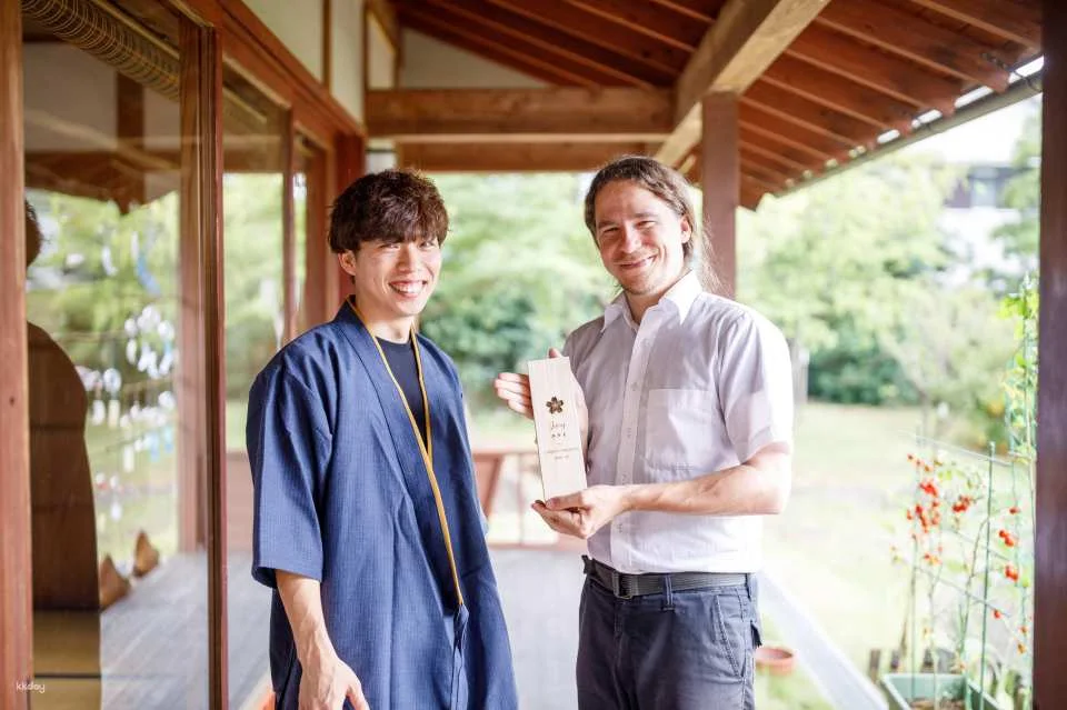 Osaka Machiya-Style Japanese Room Chopstick Making Experience: Engraving Service, Paulownia Box, and Furoshiki