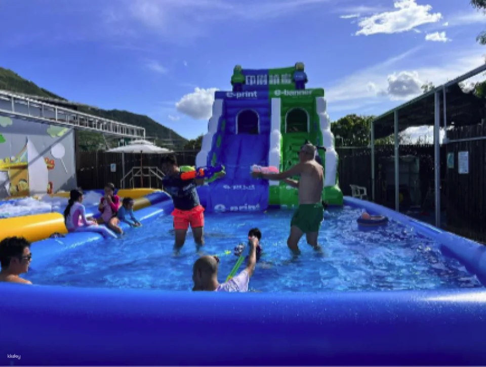 [KKday Exclusive Offer] Yuen Long Yau Tam Mei Farm Camp | Summer Water Festival | Hello Summer Water Battle | Brand New Rural Stargazing Town | Private Outdoor BBQ Equipment | Family Gathering | Indoor Children's Playground
