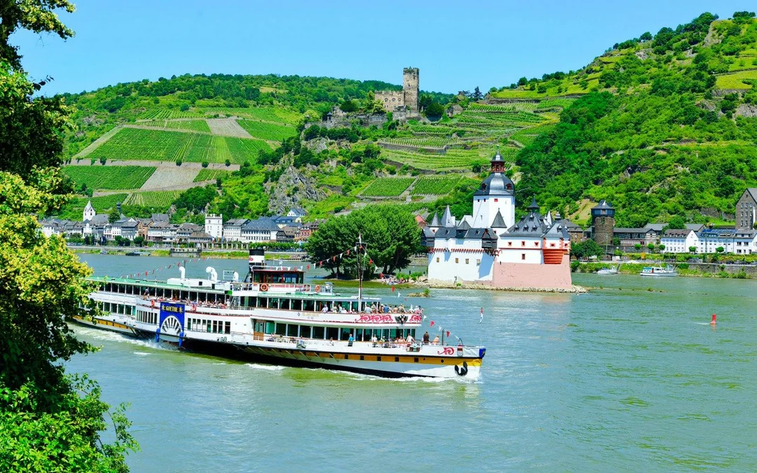 Koblenz Rhine River Cruise on a Historical Paddle Steamer Image 8