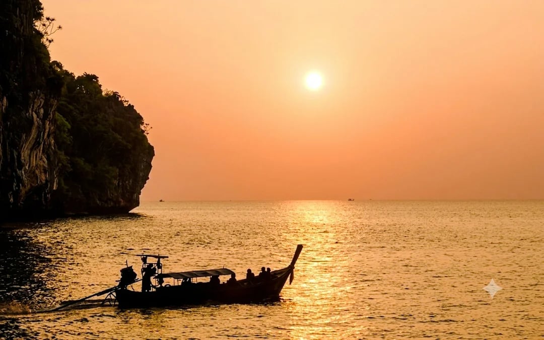 Krabi Sunset Long-Tail Boat to Khao Khanap Nam Cave and Night Market Food Tasting Tour Image 1