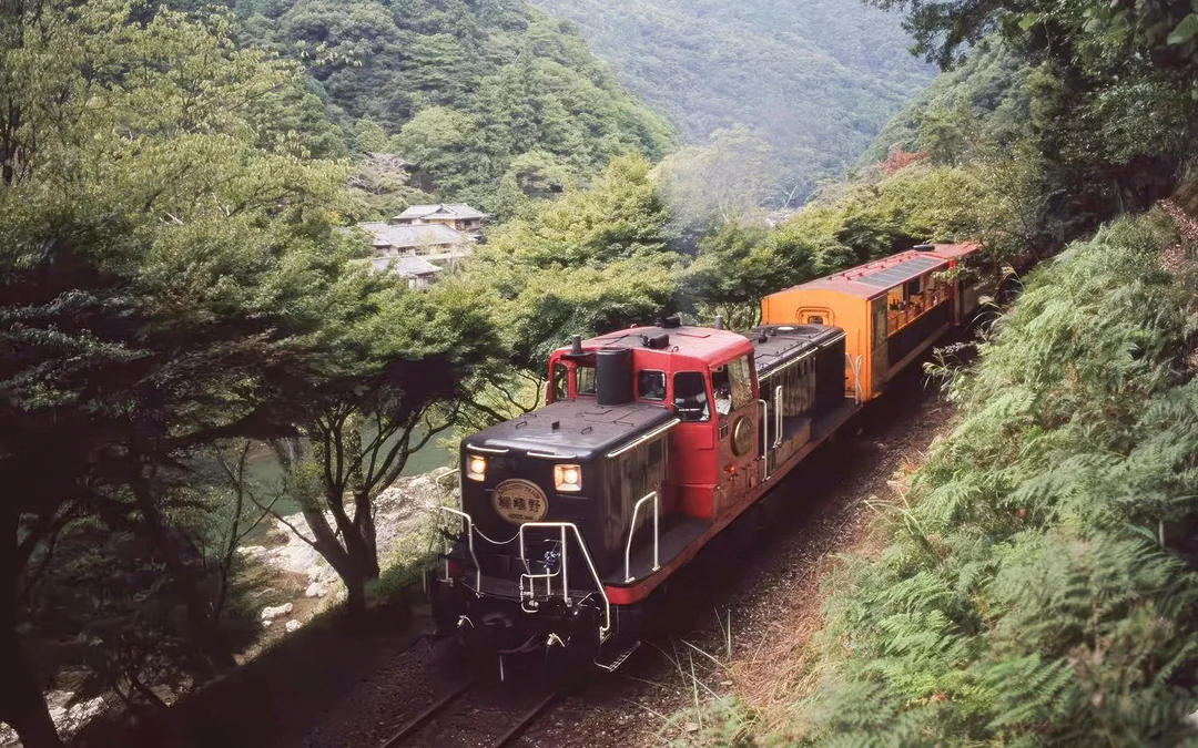 Kyoto Cherry Blossom Day Tour: Sagano Romantic Train, Hozugawa River Boat, and Arashiyama Image 3