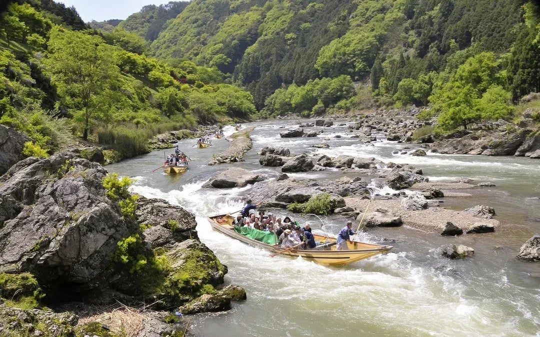 Kyoto Cherry Blossom Day Tour: Sagano Romantic Train, Hozugawa River Boat, and Arashiyama Image 4