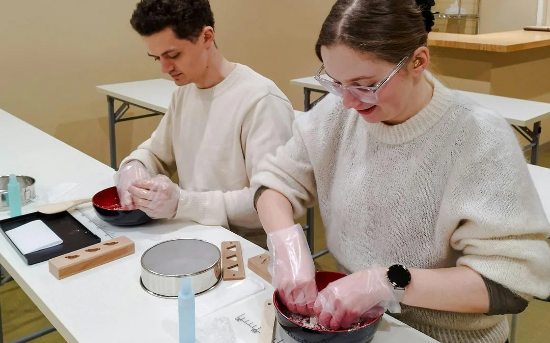 Kyoto Karasuma Area: Tea Ceremony Experience with Japanese Traditional Sweets Making Image 6