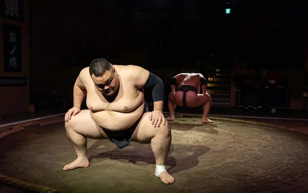 Kyoto Sumo Entertainment Show with Chicken Hot Pot and Photo Image 12