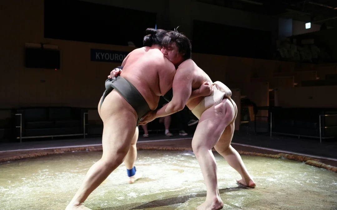 Kyoto Sumo Entertainment Show with Chicken Hot Pot and Photo Image 7