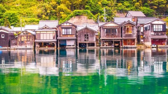 Kyoto Tango Sea Train + Amanohashidate + Ine Boat Houses 1-day tour, including train fare and optional boat ride