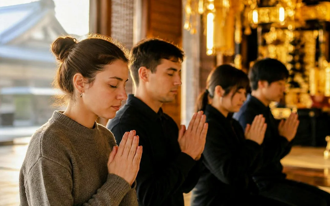 Kyoto Temple Morning Buddhist Ritual Small-Group Walking Tour Image 1