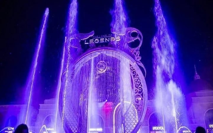 Land of Legends Night Show with Round Transfer from Side Image 7