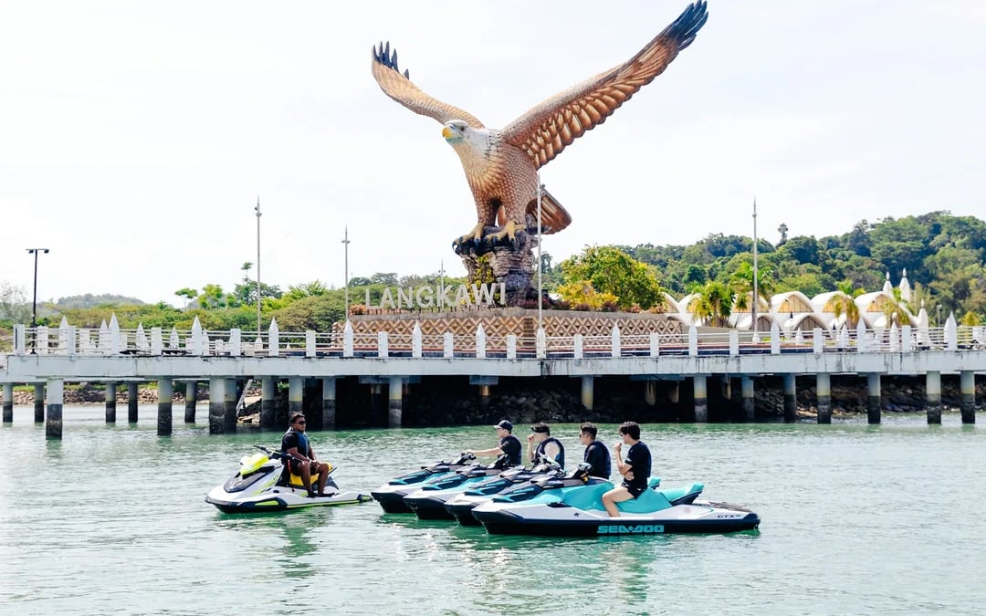 Langkawi Guided Jet Ski Tour to Pulau Tuba Mangroves with Drone Video and Hotel Transfers Image 1
