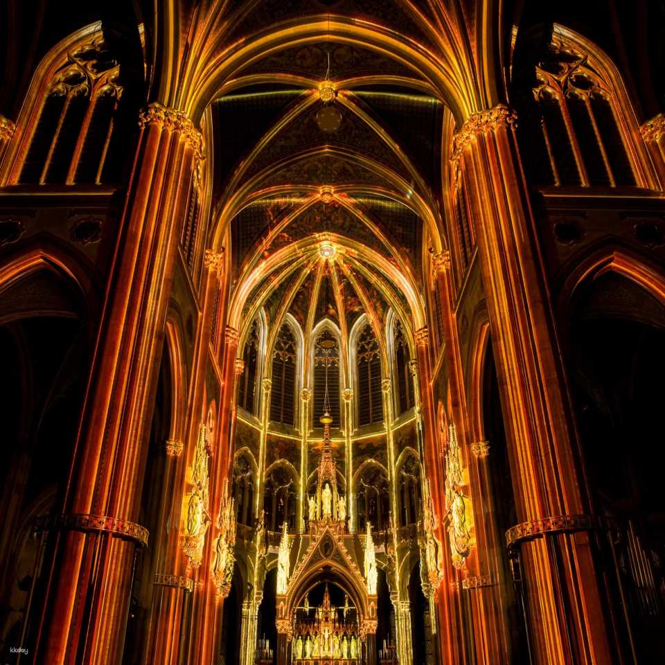 Light of Creation Immersive Light Show at Votive Church Vienna