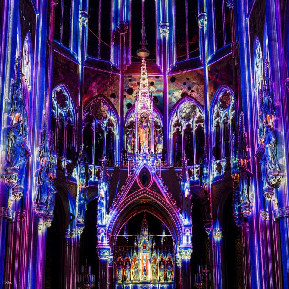 Light of Creation Immersive Light Show at Votive Church Vienna